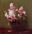 Peonías blancas y rosas Narciso Henri Fantin Latour